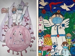 【凌霄新闻台】“疫”起宅家，以“艺”战“疫”（一）——宝带实小低中年级抗击疫情美术作品展示
