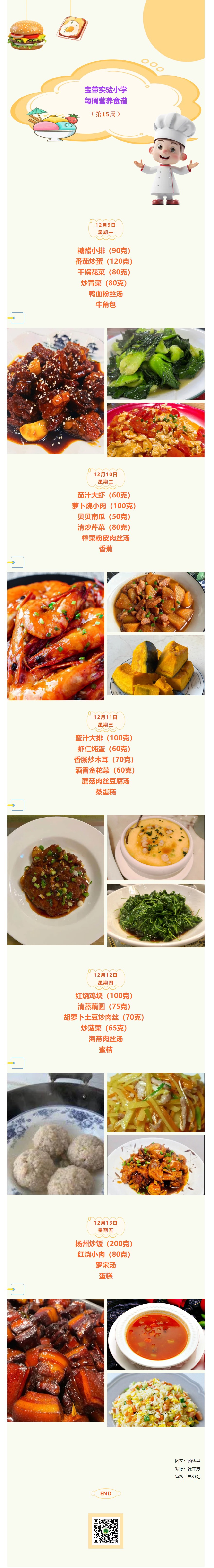 08【凌霄新闻台】宝带实验小学每周营养食谱（第15周）