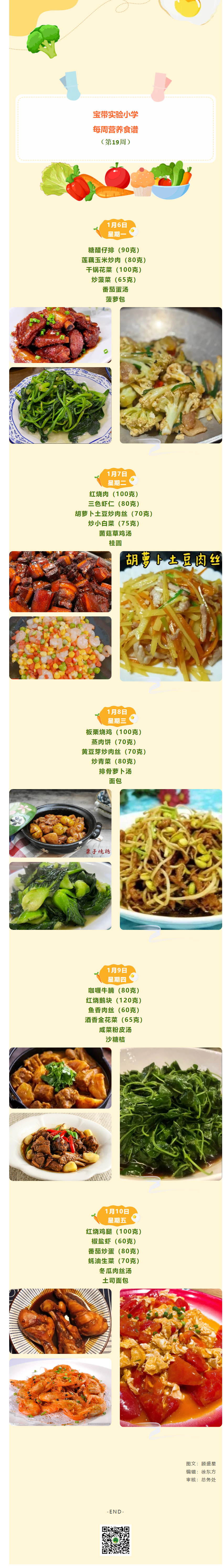 08【凌霄新闻台】宝带实验小学每周营养食谱（第19周）